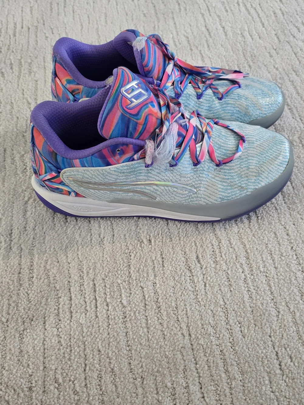 Puma Girl's Multicolor Blue-Purple Athletic Sneakers